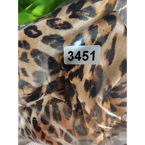 Lilac & London Pajama Top Womens Sz 2x Cheetah Print Button Down Soft Silk Like - Picture 7 of 7